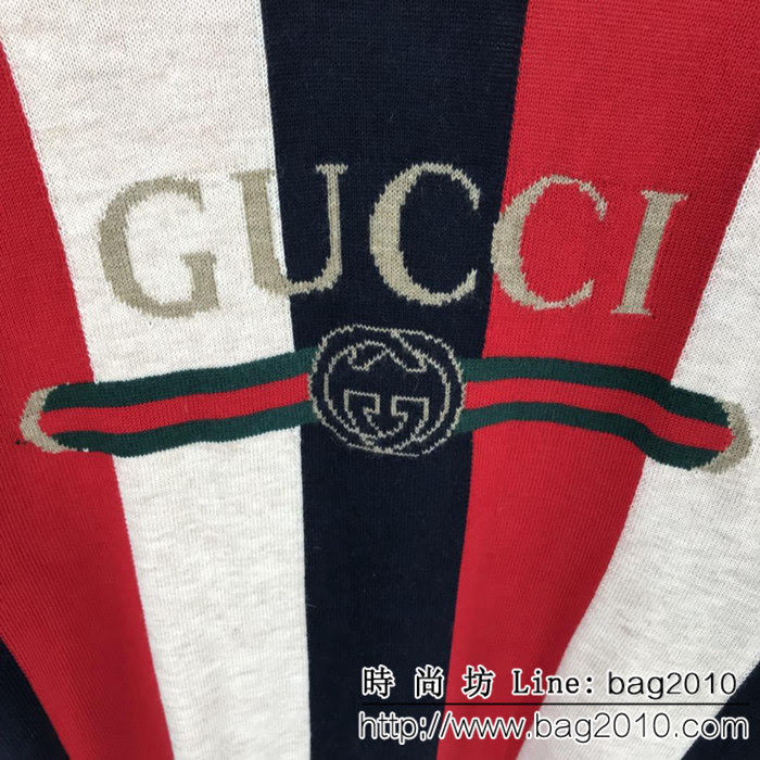 GUCCI古奇 18ss秋冬新款羊毛衫 撞色復古設計風格 定制羊毛混紡面料 面料柔軟舒適 高版本情侶款 ydi2331